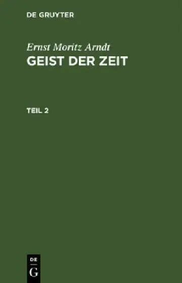 Cover of Ernst Moritz Arndt