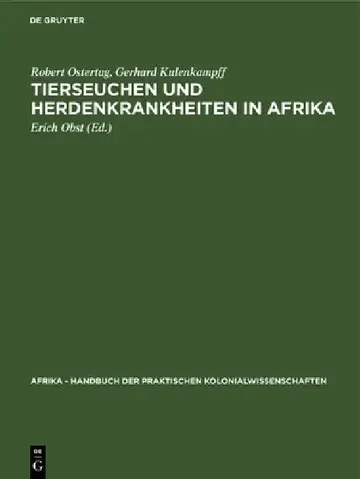 Cover of Tierseuchen Und Herdenkrankheiten in Afrika