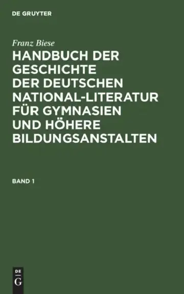 Cover of Franz Biese