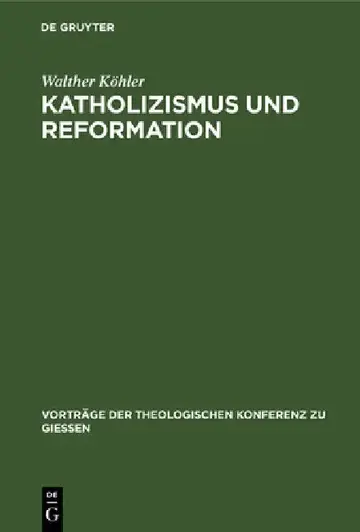 Cover of Katholizismus und Reformation