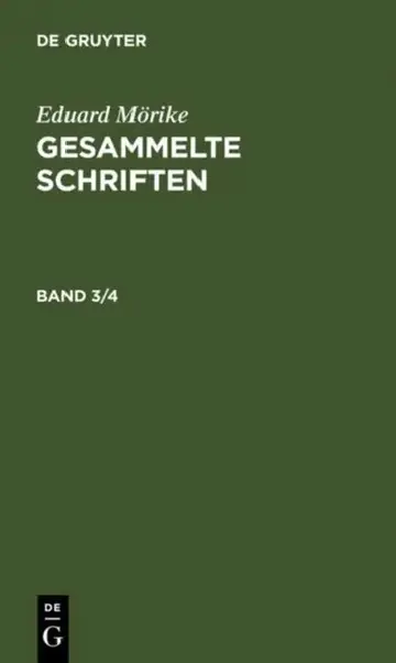 Cover of Eduard Mörike
