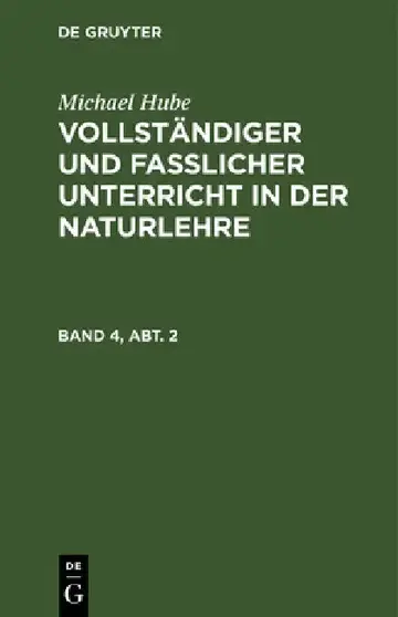 Cover of Vollständiger und fasslicher Unterricht in der Naturlehre