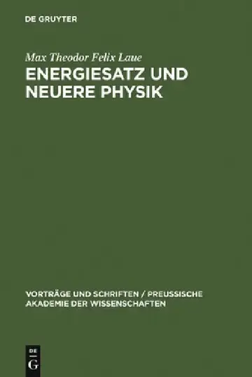 Cover of Energiesatz und neuere Physik