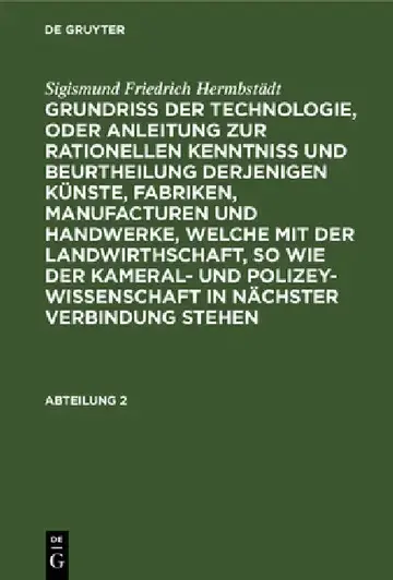 Cover of Sigismund Friedrich Hermbstädt