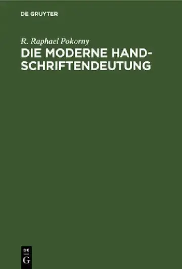 Cover of Die moderne Handschriftendeutung