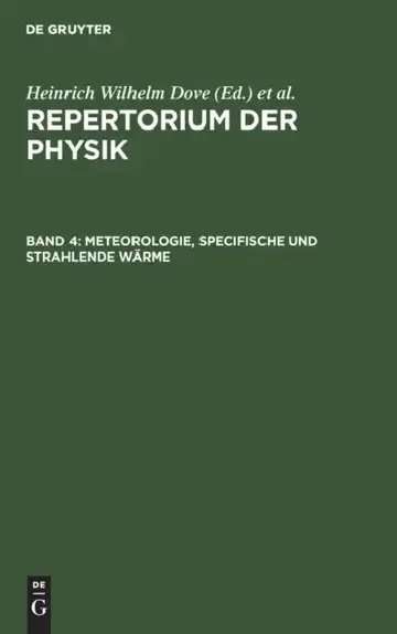 Cover of Meteorologie, Specifische Und Strahlende Wärme