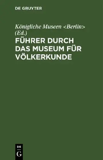 Cover of Führer Durch Das Museum Für Völkerkunde