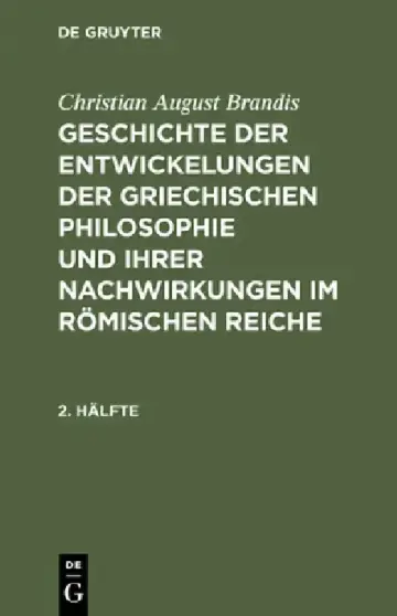 Cover of Christian August Brandis