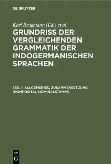 Cover of Allgemeines, Zusammensetzung (Komposita), Nominalstämme