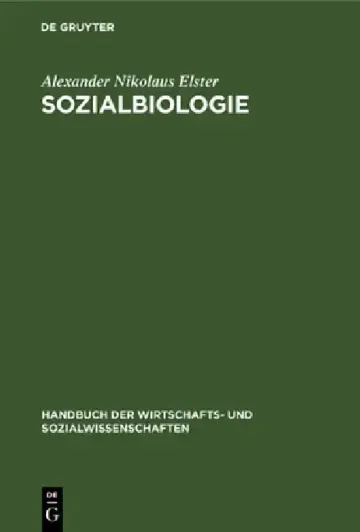 Cover of Sozialbiologie