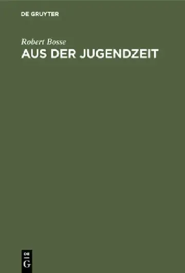 Cover of Aus der Jugendzeit