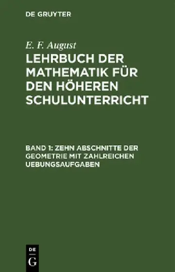 Cover of Zehn Abschnitte Der Geometrie Mit Zahlreichen Uebungsaufgaben