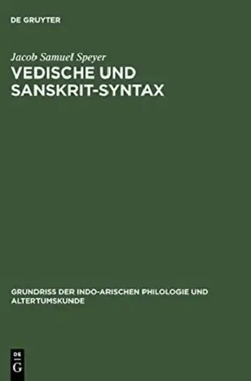 Cover of Vedische und Sanskrit-Syntax