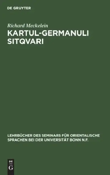 Cover of Kartul-Germanuli Sitqvari