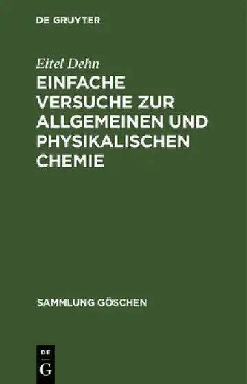 Cover of Einfache Versuche Zur Allgemeinen Und Physikalischen Chemie