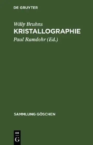 Cover of Kristallographie