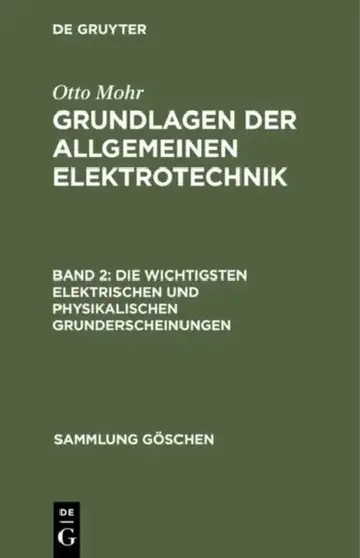 Cover of Die wichtigsten elektrischen und physikalischen Grunderscheinungen