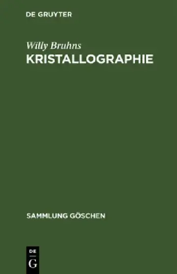 Cover of Kristallographie