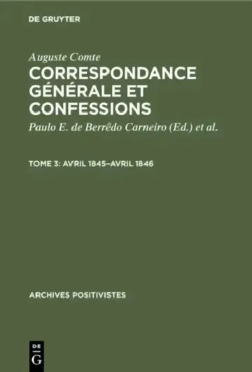 Cover of Avril 1845-Avril 1846