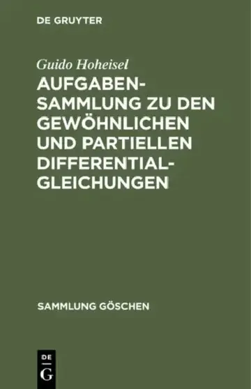 Cover of Aufgabensammlung Zu Den Gewöhnlichen Und Partiellen Differentialgleichungen