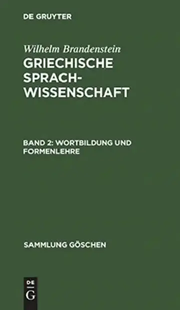 Cover of Wortbildung und Formenlehre