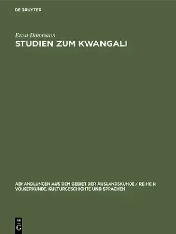 Cover of Studien Zum Kwangali