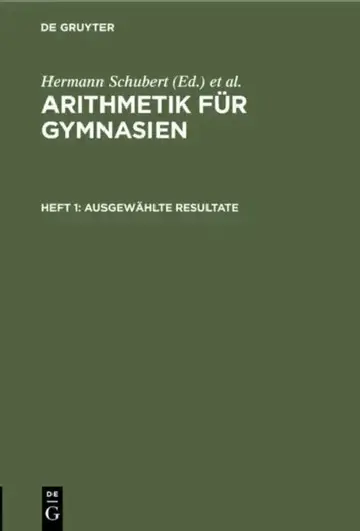Cover of Ausgewählte Resultate