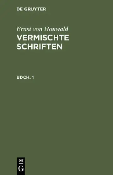 Cover of Ernst Von Houwald