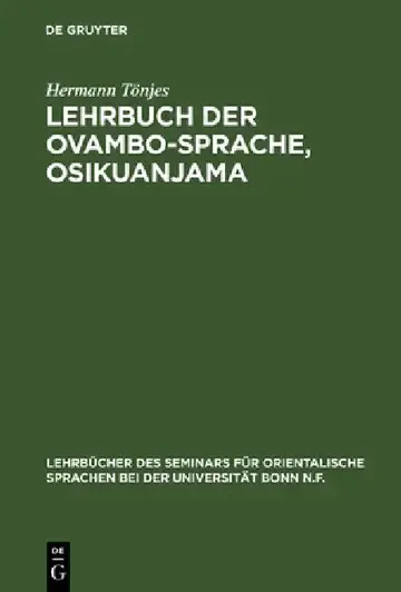 Cover of Lehrbuch der Ovambo-Sprache, Osikuanjama