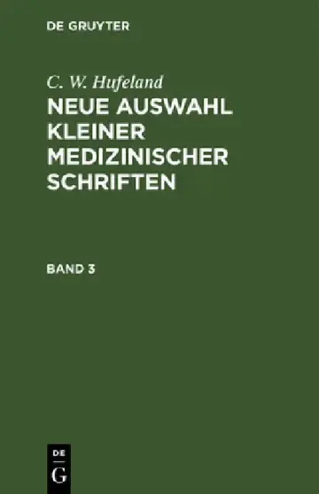 Cover of C. W. Hufeland