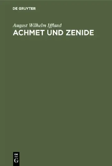 Cover of Achmet und Zenide