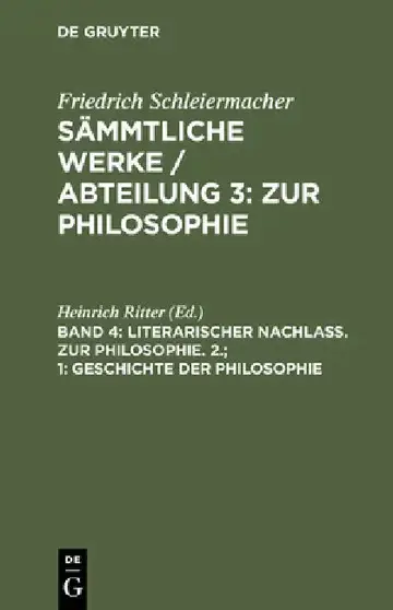 Cover of Sämmtliche Werke / Abteilung 3