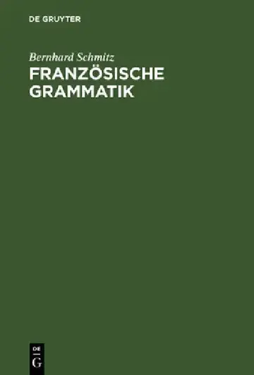 Cover of Französische Grammatik