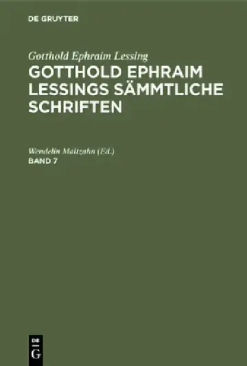 Cover of Gotthold Ephraim Lessing