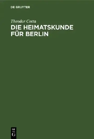 Cover of Die Heimatskunde Für Berlin