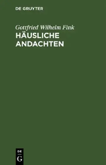 Cover of Häusliche Andachten