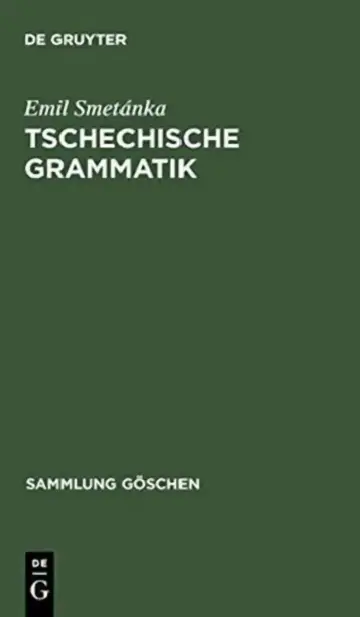 Cover of Tschechische Grammatik