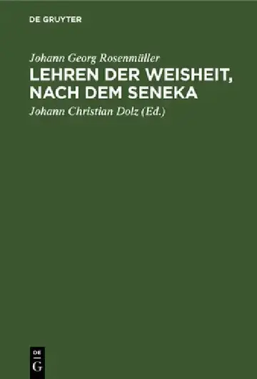Cover of Lehren Der Weisheit, Nach Dem Seneka