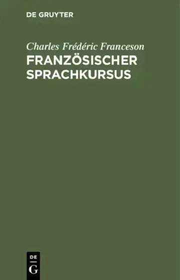 Cover of Französischer Sprachkursus