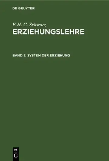 Cover of System Der Erziehung
