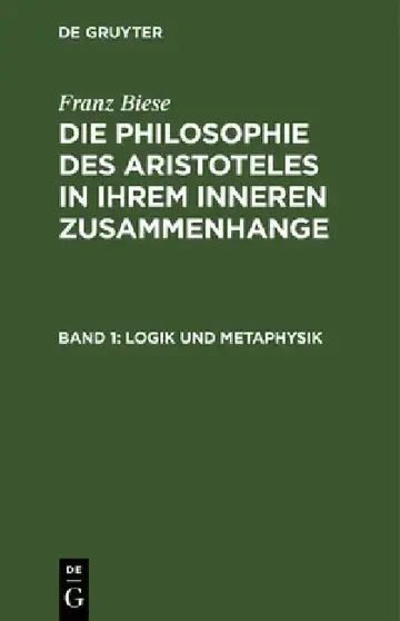 Cover of Logik und Metaphysik
