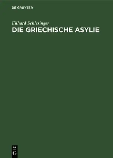 Cover of Die Griechische Asylie