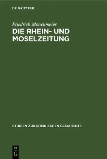 Cover of Die Rhein- Und Moselzeitung