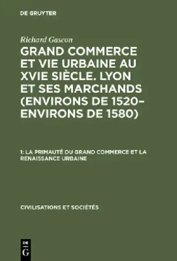 Cover of La Primauté Du Grand Commerce Et La Renaissance Urbaine