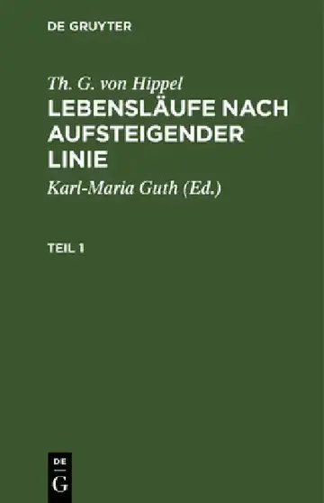 Cover of Th. G. Von Hippel