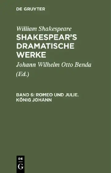 Cover of Romeo Und Julie. König Johann
