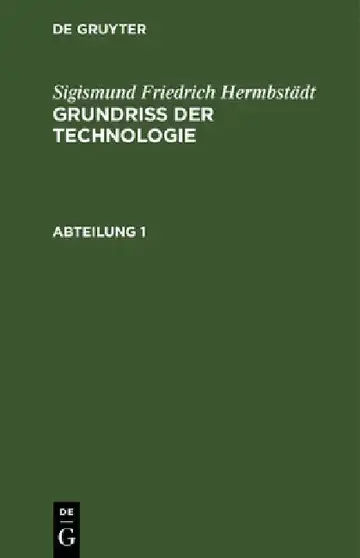 Cover of Sigismund Friedrich Hermbstädt