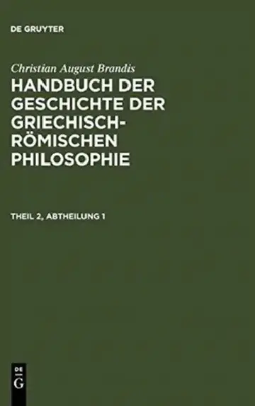 Cover of Handbuch der Geschichte der Griechisch-Römischen Philosophie. Theil 2, Abtheilung 1