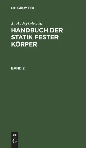 Cover of J. A. Eytelwein
