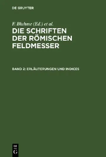 Cover of Erläuterungen und Indices